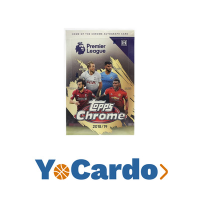 2018-19 Topps Chrome Premier League Fussball Hobby Box