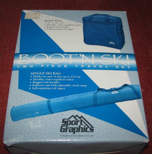 BOOT 'N SKI Skiing Travel Bags by SPORT GRAPHICS Black Nylon