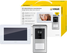 Kit videocitofonico Vimar Elvox posto esterno+monitor+alimentatore - K42930