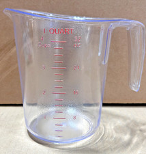 WINCO Measuring Cup Polycarbonate 1-Quart Clear - PMCP-100