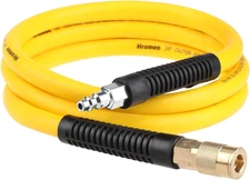 Hromee Hybrid Lead-In Air Hose 3/8 Inch X 6FT with 1/4"NPT Quick Coupler and Plu