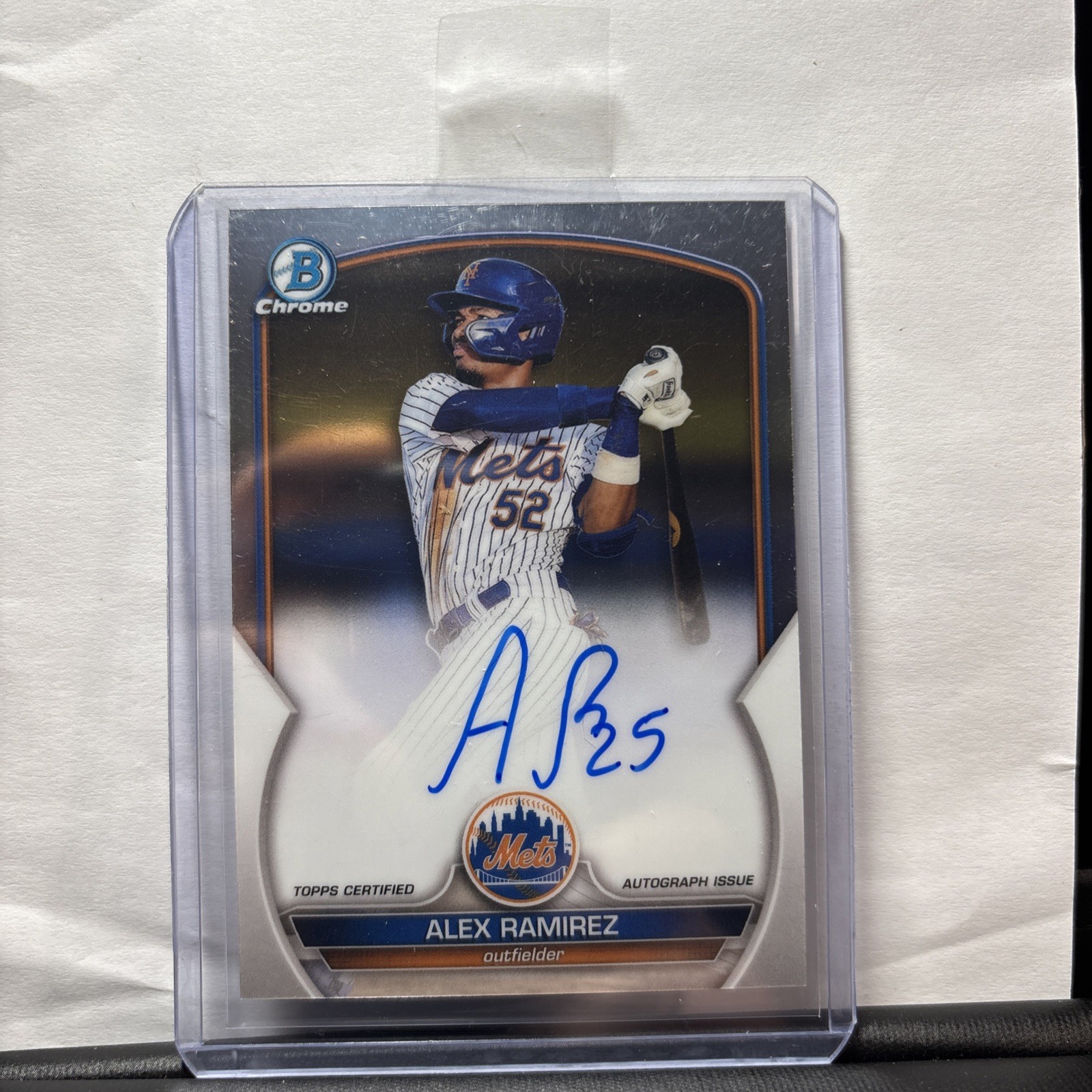 2023 Bowman - Chrome Prospect Autographs Alex Ramirez #CPA-AR (AU, RC)