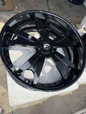 24x10 Forgiato Aguzzo Gloss Black 5x1125x1155x1205x114.3 Lug 4 Wheels Only