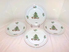 “HOLIDAY HOSTESS” Tienshan Gold Band 4 Salad Plates- 8 1/4” (4 Sets Available)