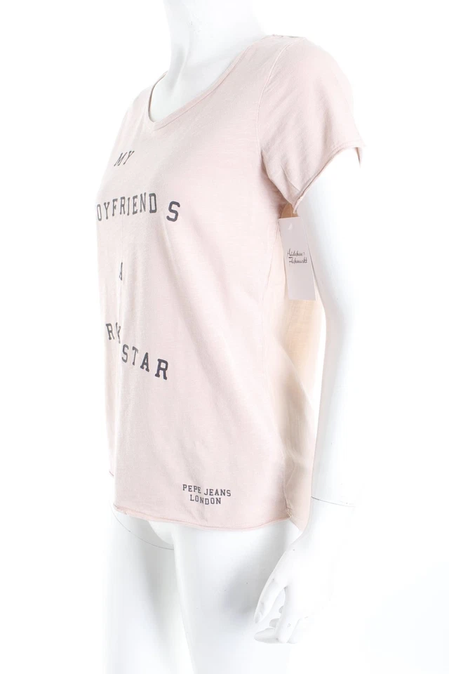PEPE JEANS Camiseta Mujeres Camisa Talla EU 34 rosa empolvado - Imagen 4 de 4
