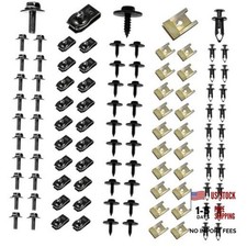 100PCS Car Body Fender Bumper Splash Guard Fixing Clip, Car Clips Rivet