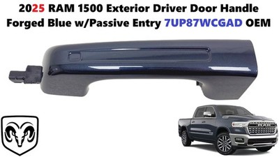 2025 RAM 1500 Exterior Driver Door Handle Forged Blue w/Passive