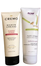 2 Cremo Men's Original Shave Cream 6 fl oz+ NOW Foods Solutions, Nutri-Shave