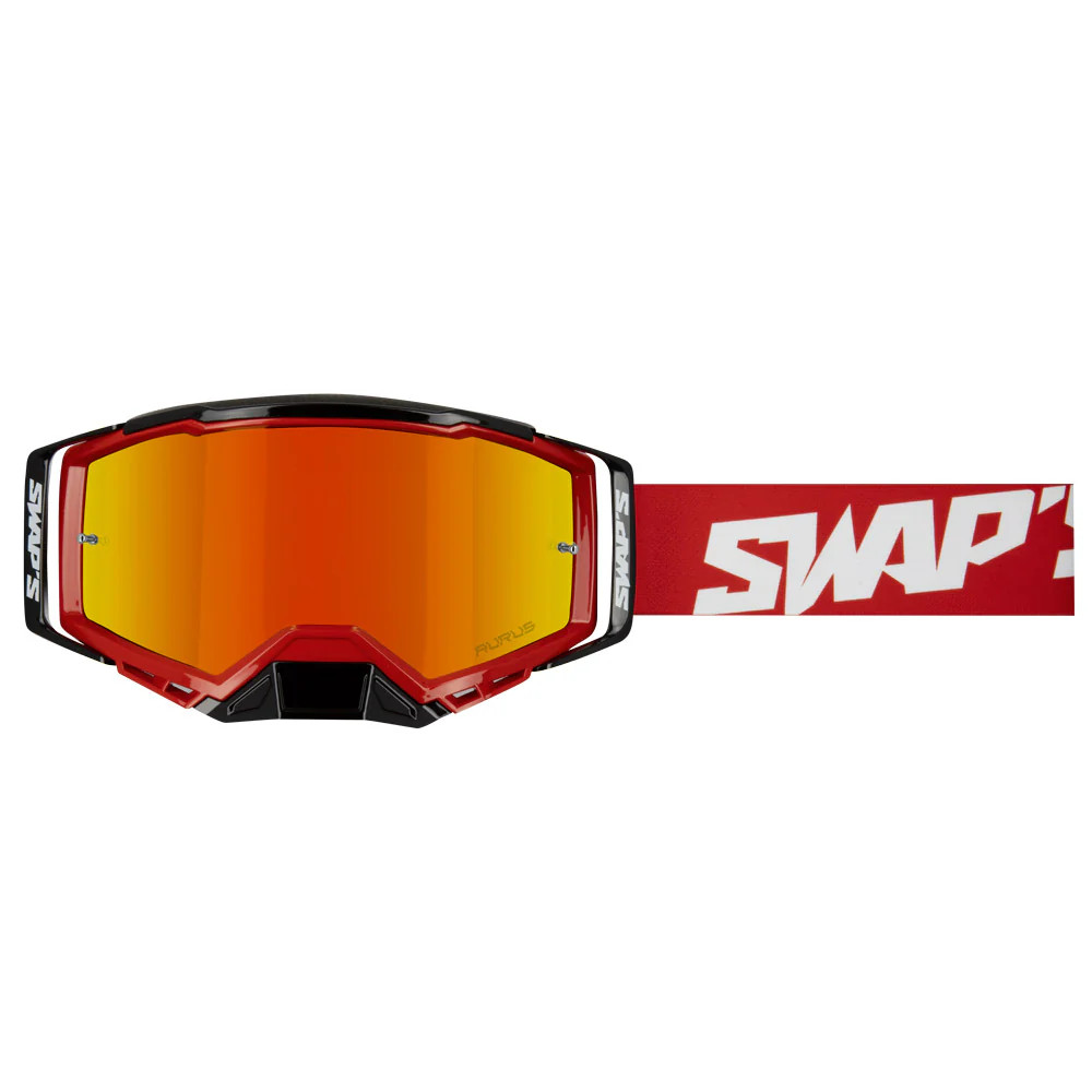 Masque cross AURUS LITE Rouge idéal pour les sorties enduro dominicales