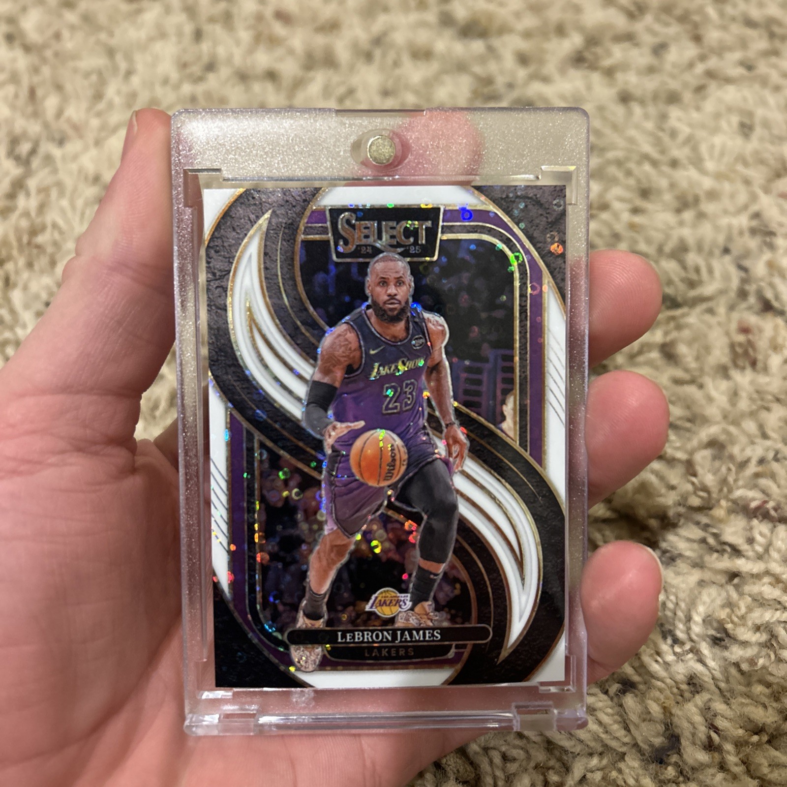 LeBron James /75 Panini Select 2024-25 Premier Level White Disco  Prizm #111 