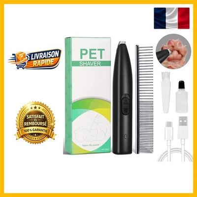 Tondeuse pour Animaux sans Fil Noir - Idéale pour Toilettage Visage et Pattes - Photo 1/4