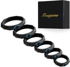 6 Sizes Penis Ring Silicone Cock Rings Men Erection Sex Toy Cockring Last Longer