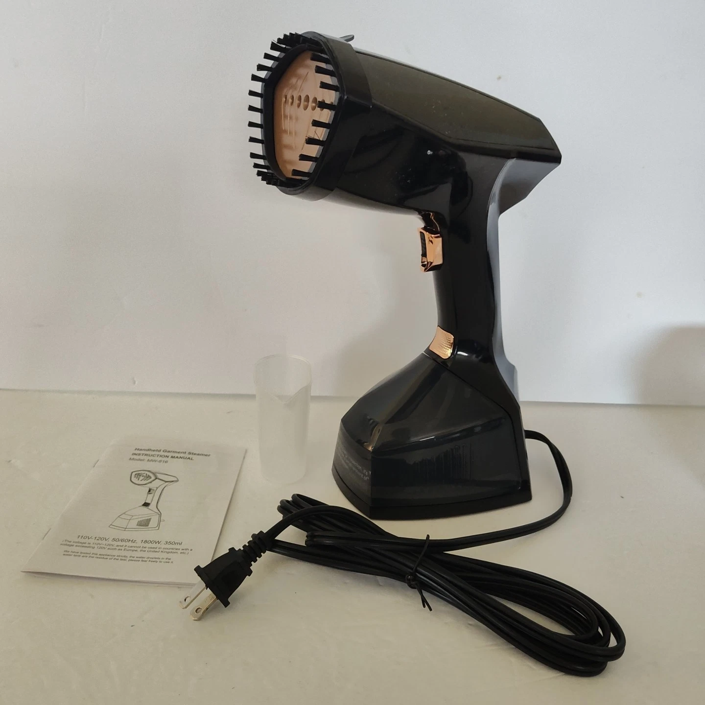 Portable Handheld Garment and Fabric Steamer - Black