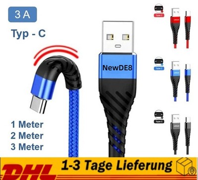 Ladekabel USB Typ C Datenkabel für Samsung Huawei Xiaomi Handy Schnellladekabel