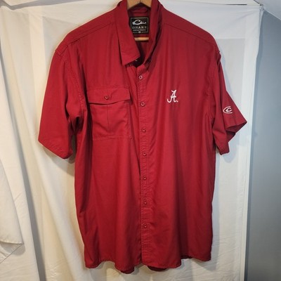 Alabama Crimson Tide Drake Clothing Company Vented Shirt Mens Size Large