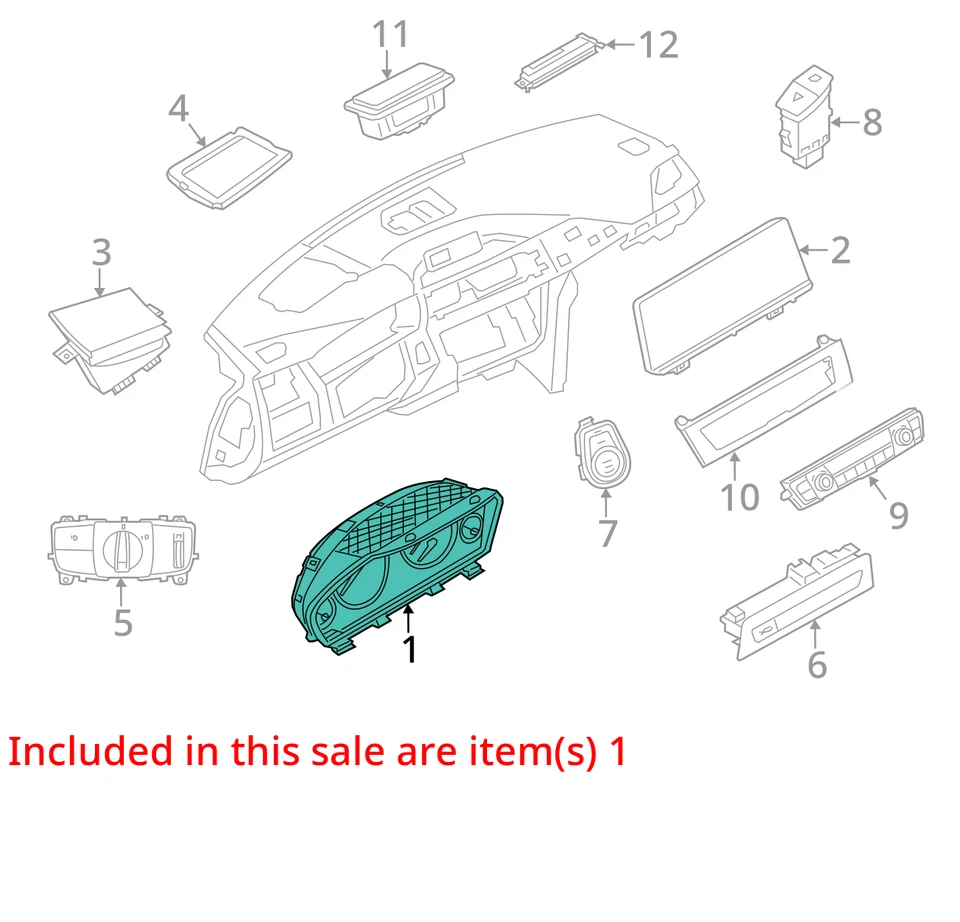 Velocímetro sedán MPH M Sport para BMW 328i 12-16 6788514 Foto 3 de 4