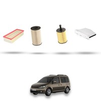 Hoffcar Wartungsset - 4 Filter Kompatibel Mit VW Caddy III (2C) 2.0 TDI 103KW