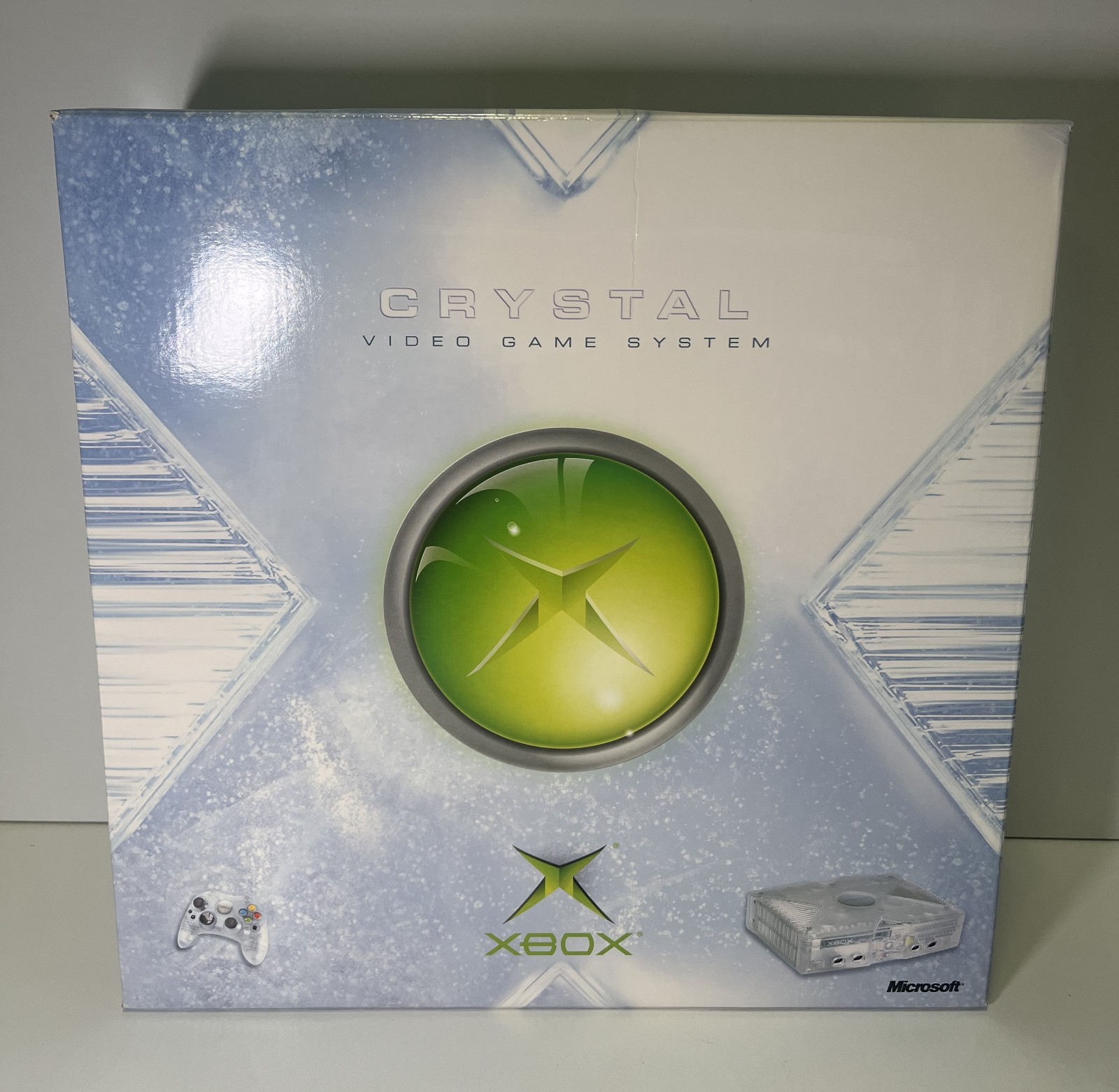 CONSOLE MICROSOFT XBOX CRYSTAL LIMITED EDITION NEW NOT SEALED
