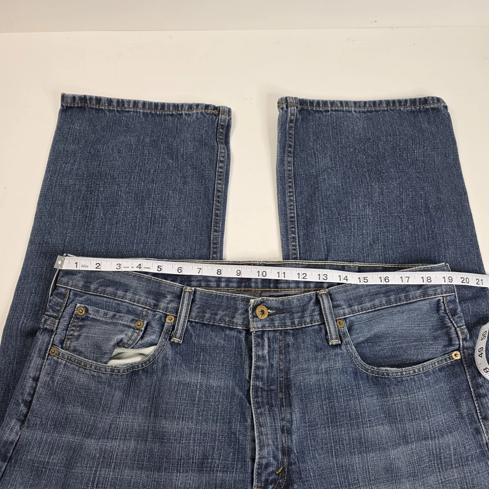 Levi's 569 Jeans Men's 38x32 Blue Denim Loose Straight Dark Wash - Image 4 of 4