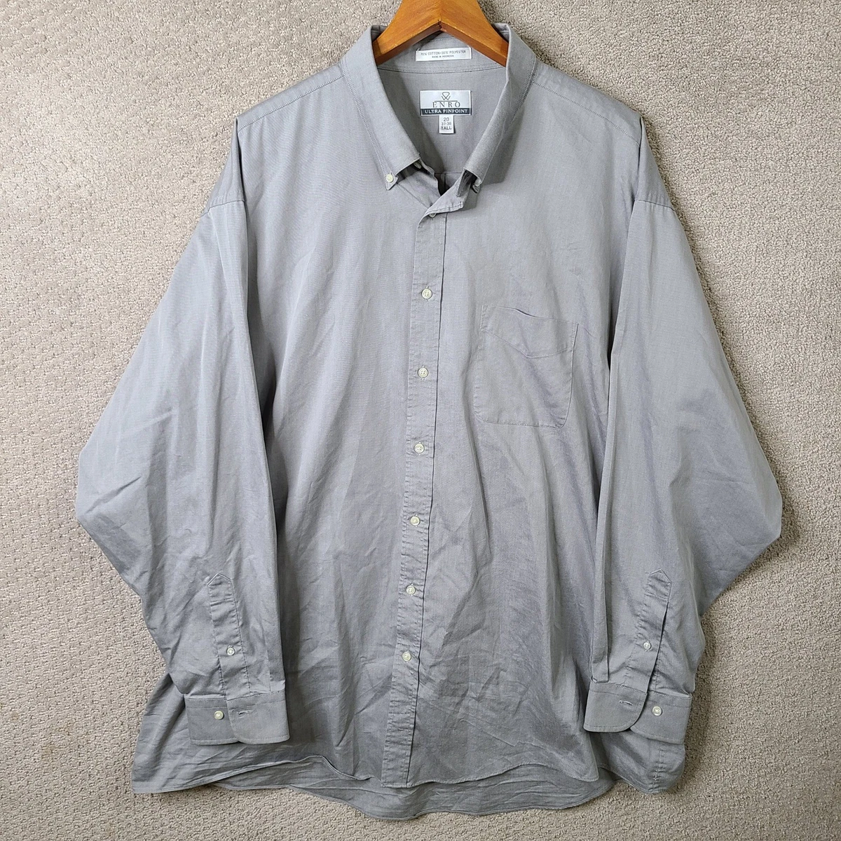 enro dress shirts big and tall ENRO Big & Tall 20 Size Dress Shirts for Men for sale