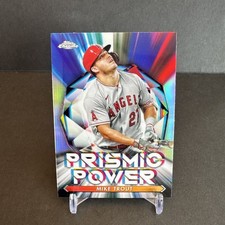 2021 Topps CHROME PRISMIC POWER Baseball #PP-2 Mike Trout EX/NM