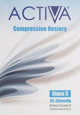 Activa Class 3 Below Knee Compression Support Stockings Open Toe 25-35mmHg