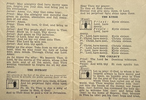 La misa del día del entierro, folleto funerario misal vintage de 1929. - Imagen 7 de 13