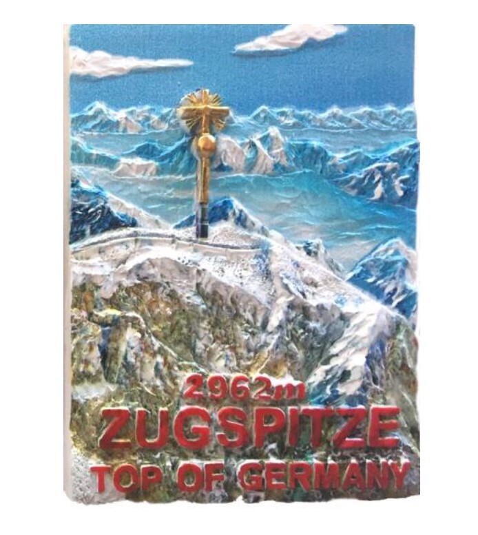 Zugspitze Top of Germany Premium Magnet Poly Souvenir Germany