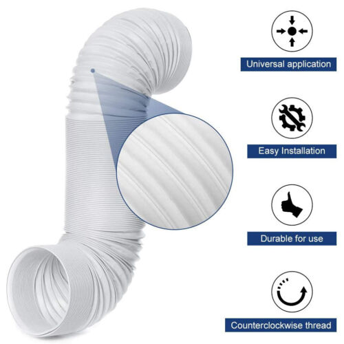 Flexible Air Conditioner Pipe Duct Extension AC Exhaust Hose Exhaust Vent Tube - Picture 11 of 12