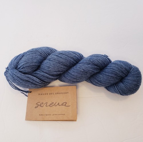 Manos Del Uruguay Serena Baby Alpaca Pima Cotton Blue 170yds 1.75oz