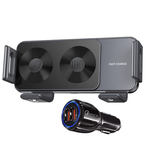 Car Charger For Samsung Galaxy Z Fold 5 3 4 Wireless Holder Automatic Car Mount