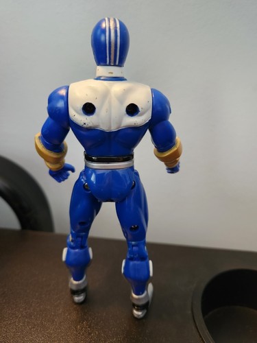 Bandai Power Rangers Time Force Blue Battle Warrior 6" Figure - Near Complete - Picture 9 of 9