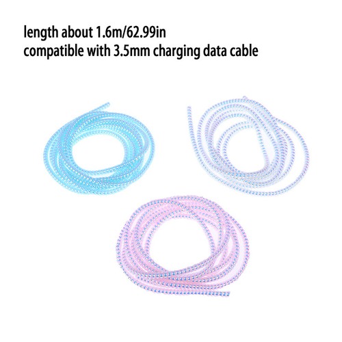 1.6M Color Cable Intertwine Rope Spiral Cable Protector Charging Cable CovGU - 第 3/24 張圖片