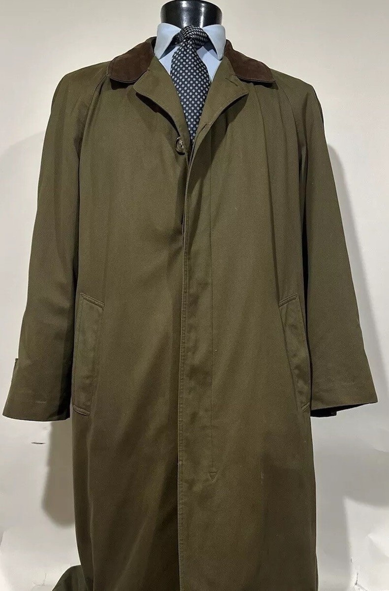 Brooks Brothers Cotton Green Trench Coat Men's 46 R Brooks Brothers Cotton Green Trench Coat Men's 46 R