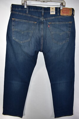 New Levi's 501 Original Fit Straight Leg Stretch Blue Jeans Mens Size 40x32