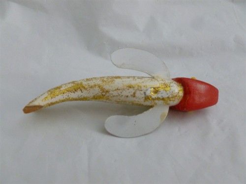 Small 4 Inch Wood Unsigned (Irving Rubitschung?) Ice Decoy Lot E-215 - Picture 2 of 12