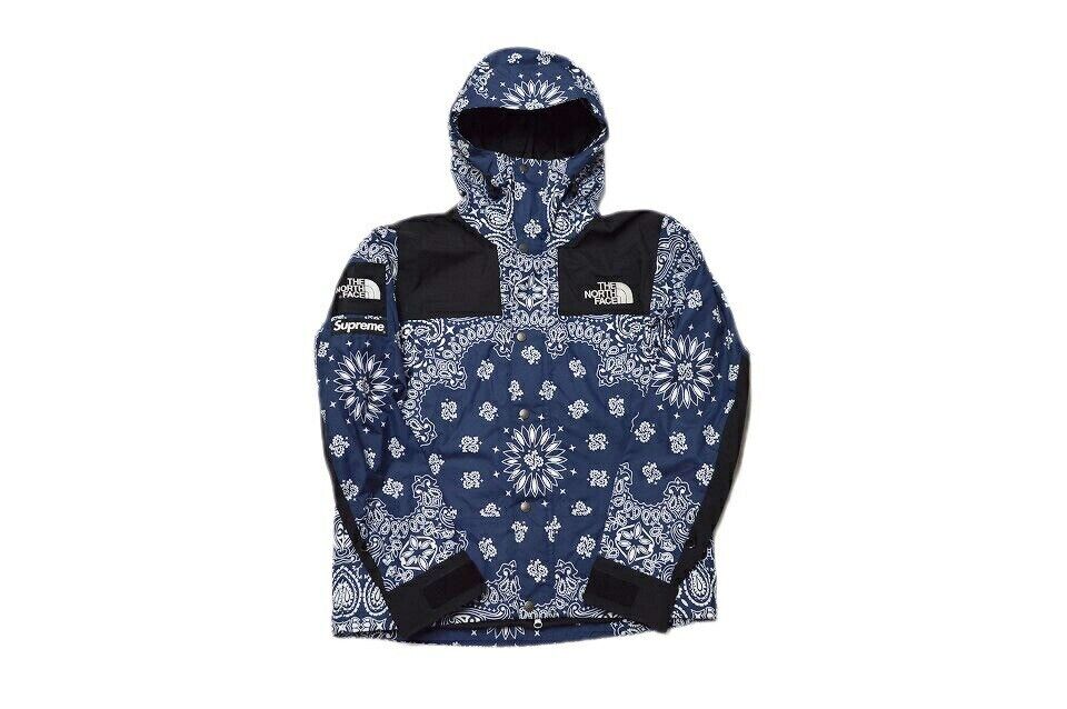 Supreme X THE NORTH FACE Bandana Mountain Parka 14AW Navy Supreme X THE NORTH FACE Bandana Mountain Parka 14AW Navy