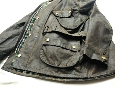 Barbour Oiled Cotton Jacket 90s Vintage INTERNATIONAL NATO Barbour Oiled Cotton Jacket 90s Vintage INTERNATIONAL NATO