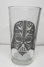 USA MADE LASER ENGRAVED 16 oz Beer Pint TRIBAL DARTH VADER MASK Glass