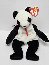 Ty Beanie Baby FORTUNE Panda Bear TAGS Original Retired 1998 NWT