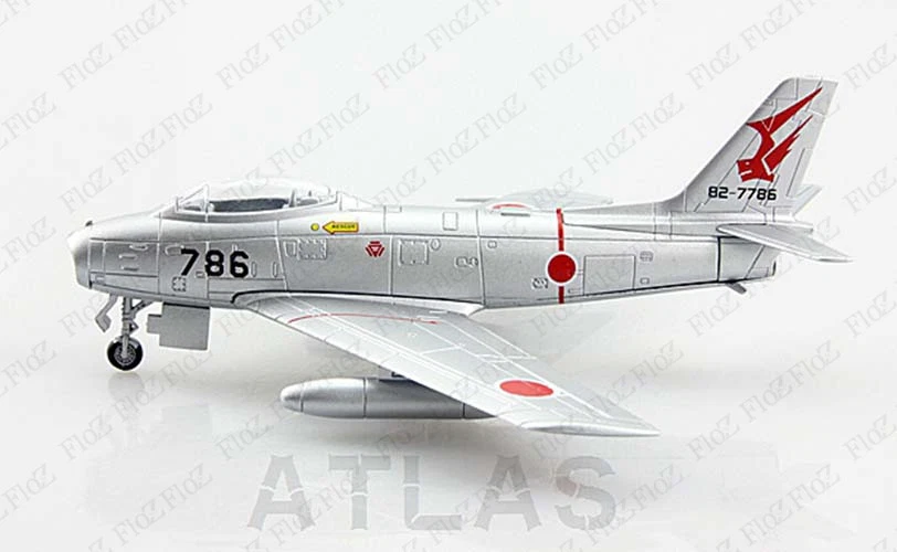 Japan JASDF F-86 F Sabre 1:100 diecast Aircraft plane Atlas Jet Model - Image 4 of 4