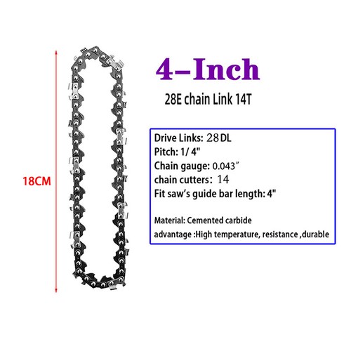 4"/6"/8" Chainsaw Chain Guide Saw Blade 59 DL .050" Gauge 3/8" LP Wood Cutter - Picture 18 of 40