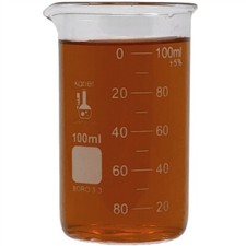 100ml Beaker, Tall Form, Glass, Graduated, Karter Scientific 247T2 (Pack 72)