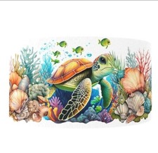 1.5" 1 yard Sea Turtle Tortoise reef aquarium zoo Grosgrain Ribbon 1259766