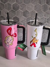 The Grinch Max Cindy Lou Who Stainless Steel Tumbler 40oz Set Hot Cold Cup New