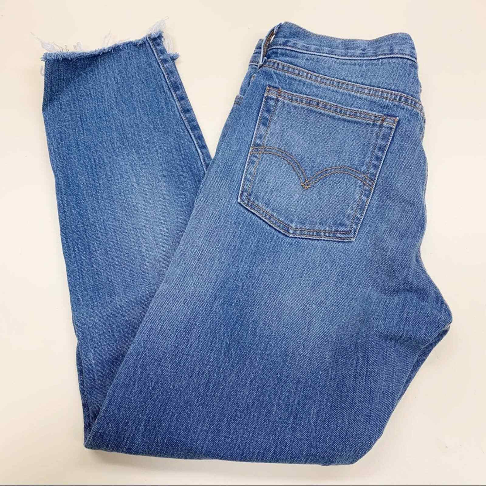 Levi’s Womens White Oak Cone Denim Jean High Rise But… Gem