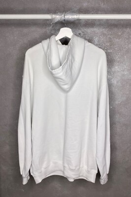 Balenciaga Rainbow Logo Embroidered Hoodie White Size XS Oversized