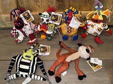 SET 6 Disney Store The Lion King Broadway Musical Bean Bag Plush TRICKSTER TIMON