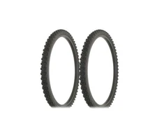 ALTALINE Bicycle 24" x 1.75" All Black Wall Rough Knobby (2) TIRES MTB Road Bike