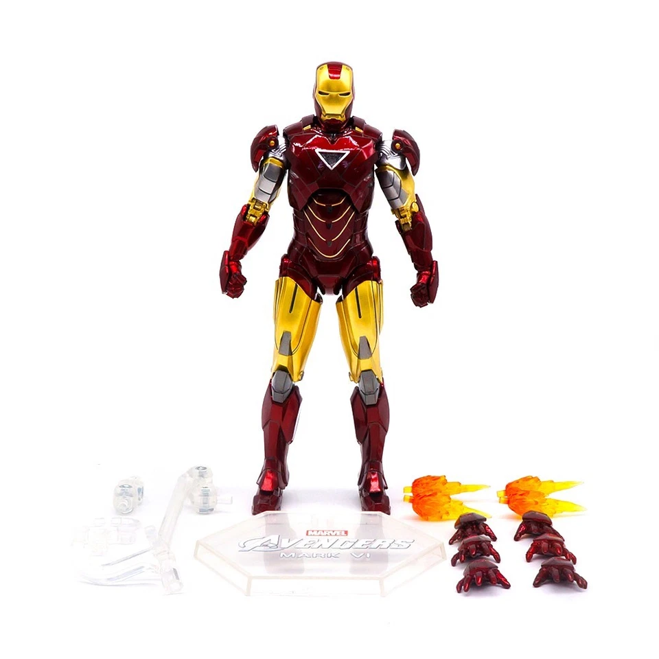 ZD TOYS IRON MAN 2 MK6 Mark VI Marvel Avengers 7" Figura de Acción Niños Juguetes Regalos Foto 3 de 4